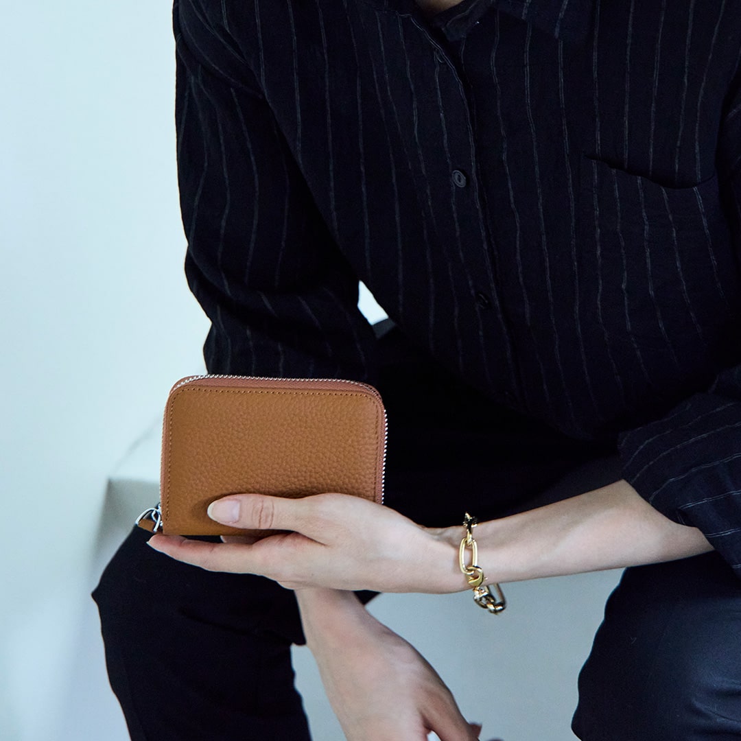 本革ショルダーバッグ/ミニ財布